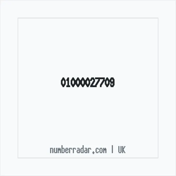 Reverse number check for +44 1000 027709 — who called me?