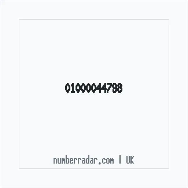 Reverse number check for +44 1000 044798 — who called me?