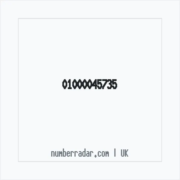 Reverse number check for +44 1000 045735 — who called me?