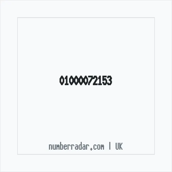 Reverse number check for +44 1000 072153 — who called me?