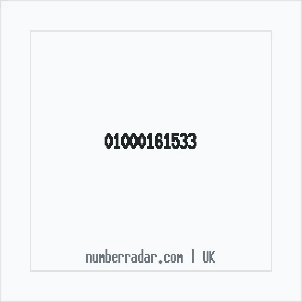 Reverse number check for +44 1000 161533 — who called me?