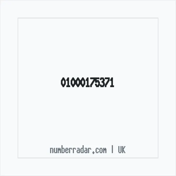 Reverse number check for +44 1000 175371 — who called me?