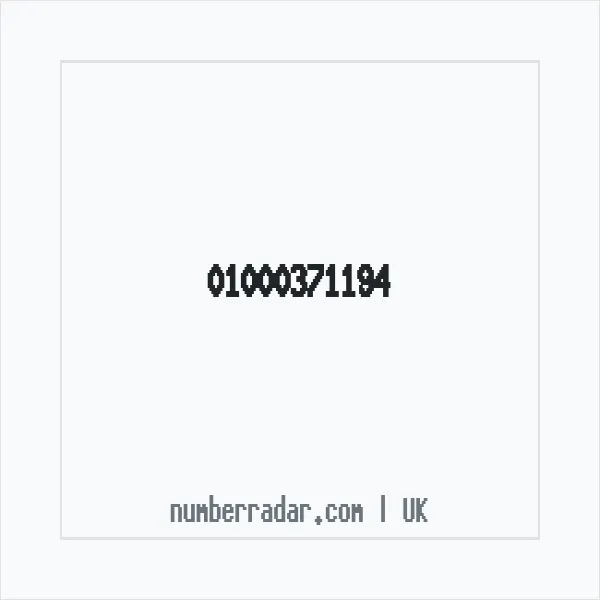 Reverse number check for +44 1000 371194 — who called me?