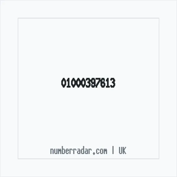 Reverse number check for +44 1000 397613 — who called me?