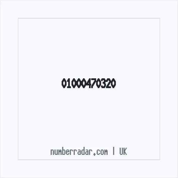 Reverse number check for +44 1000 470320 — who called me?