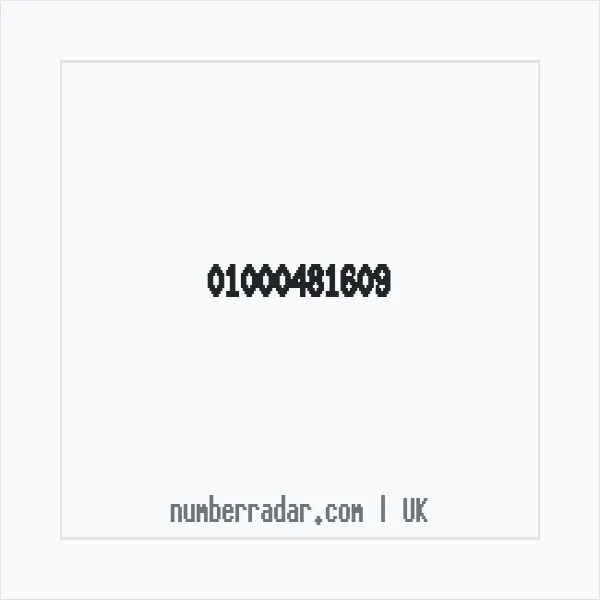Reverse number check for +44 1000 481609 — who called me?