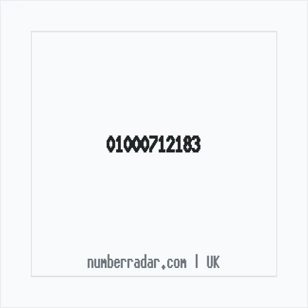 Reverse number check for +44 1000 712183 — who called me?