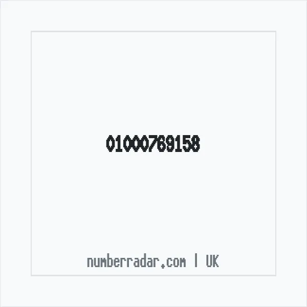 Reverse number check for +44 1000 769158 — who called me?