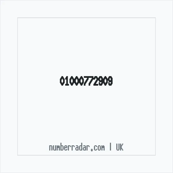 Reverse number check for +44 1000 772909 — who called me?