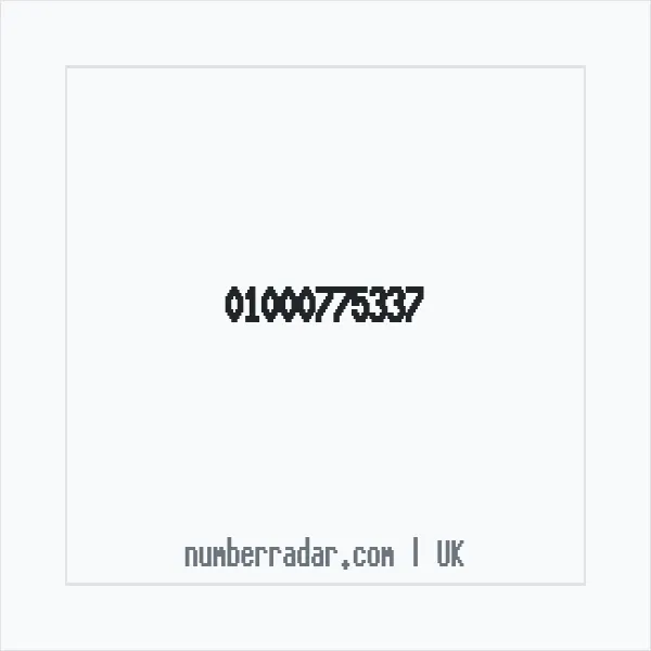 Reverse number check for +44 1000 775337 — who called me?