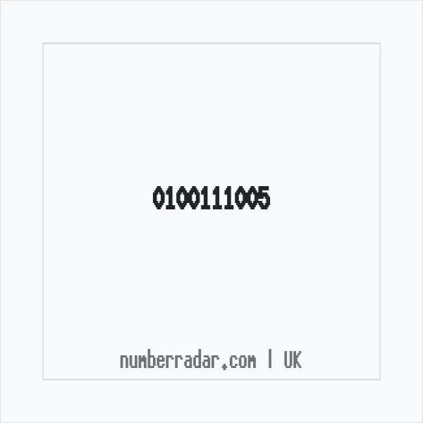 Reverse number check for +44 100111005 — who called me?