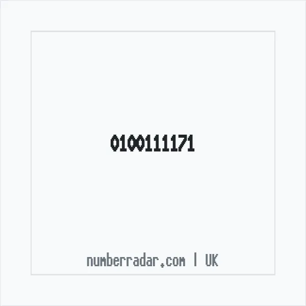 Reverse number check for +44 100111171 — who called me?