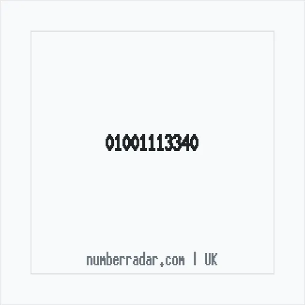 Reverse number check for +44 1001 113340 — who called me?