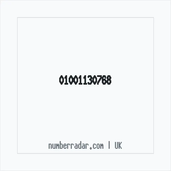 Reverse number check for +44 1001 130768 — who called me?