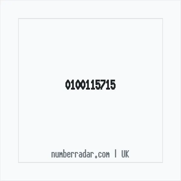 Reverse number check for +44 100115715 — who called me?