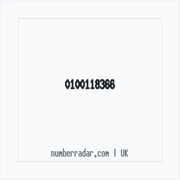 Reverse number check for +44 100118366 — who called me?