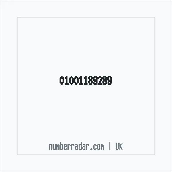 Reverse number check for +44 1001 189289 — who called me?