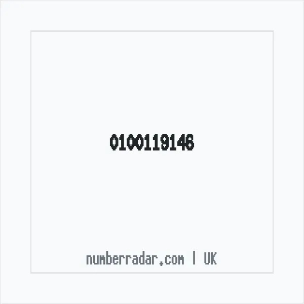 Reverse number check for +44 100119146 — who called me?