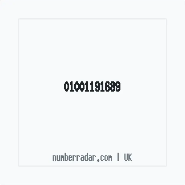 Reverse number check for +44 1001 191689 — who called me?