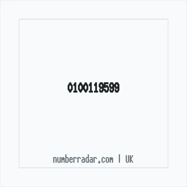 Reverse number check for +44 100119599 — who called me?