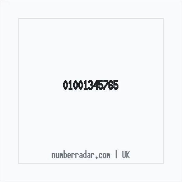 Reverse number check for +44 1001 345765 — who called me?