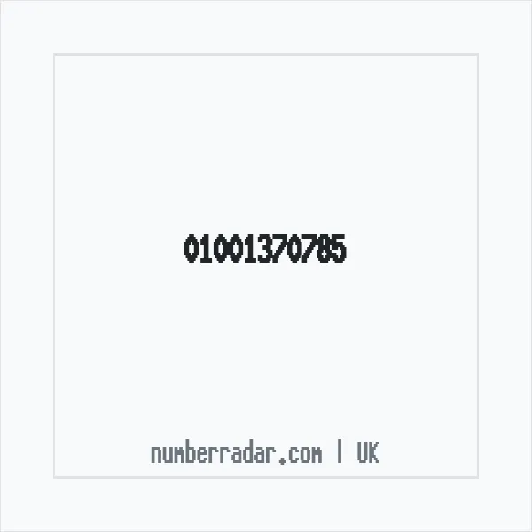 Reverse number check for +44 1001 370785 — who called me?