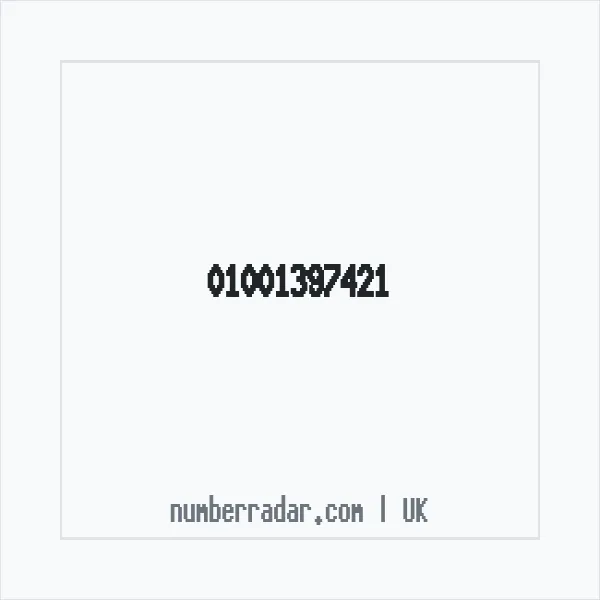 Reverse number check for +44 1001 397421 — who called me?