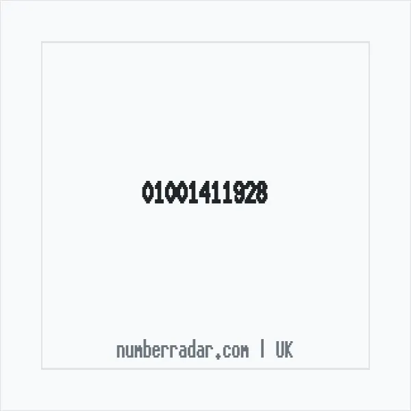 Reverse number check for +44 1001 411928 — who called me?