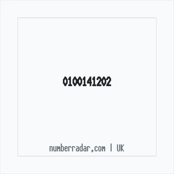 Reverse number check for +44 100141202 — who called me?