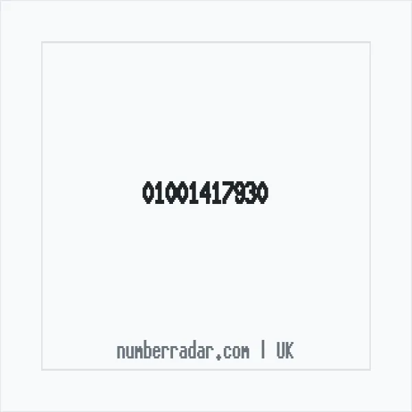 Reverse number check for +44 1001 417930 — who called me?