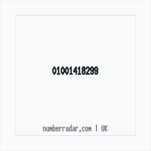 Reverse number check for +44 1001 418299 — who called me?