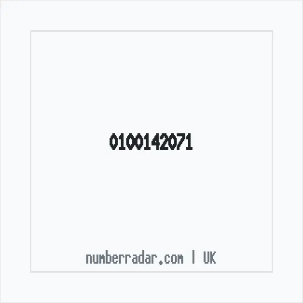 Reverse number check for +44 100142071 — who called me?