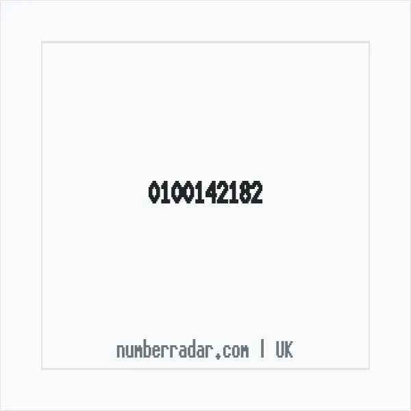 Reverse number check for +44 100142182 — who called me?