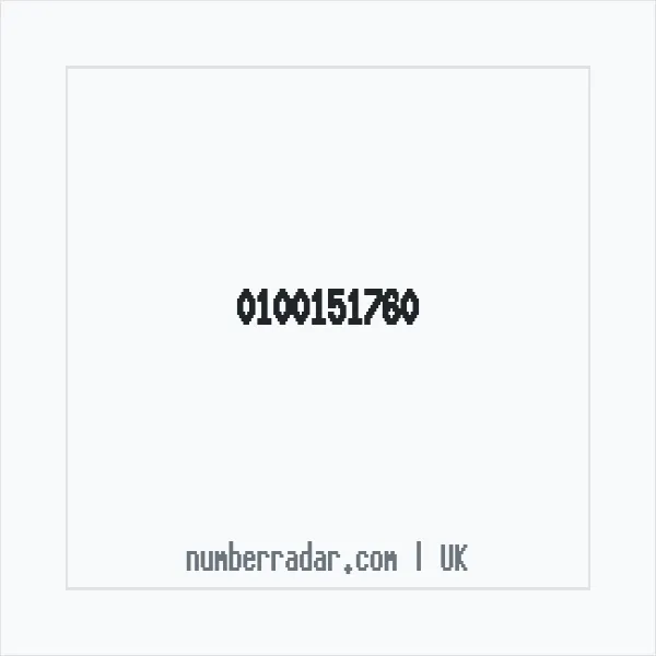 Reverse number check for +44 100151760 — who called me?