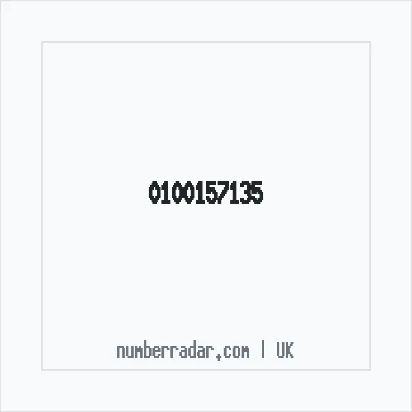 Reverse number check for +44 100157135 — who called me?
