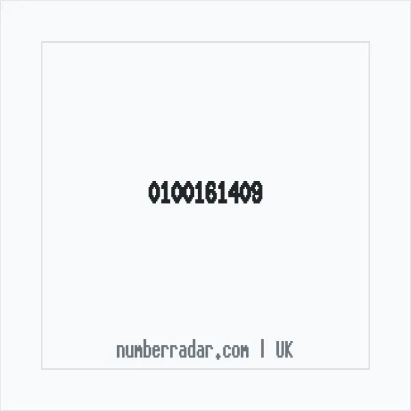Reverse number check for +44 100161409 — who called me?