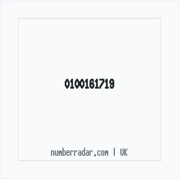 Reverse number check for +44 100161719 — who called me?