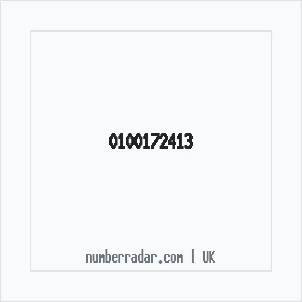 Reverse number check for +44 100172413 — who called me?