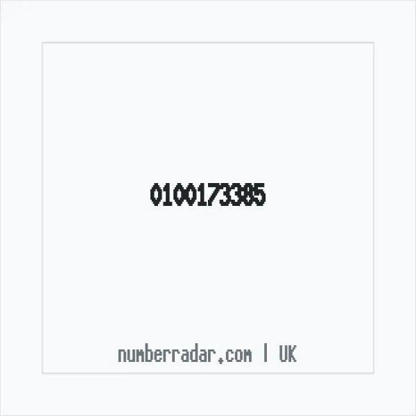 Reverse number check for +44 100173385 — who called me?