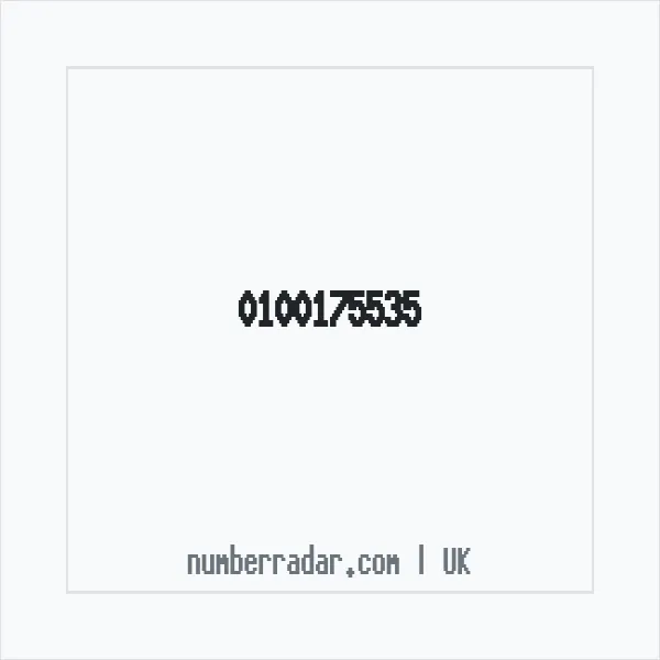 Reverse number check for +44 100175535 — who called me?