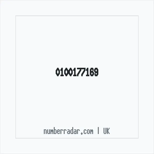 Reverse number check for +44 100177169 — who called me?