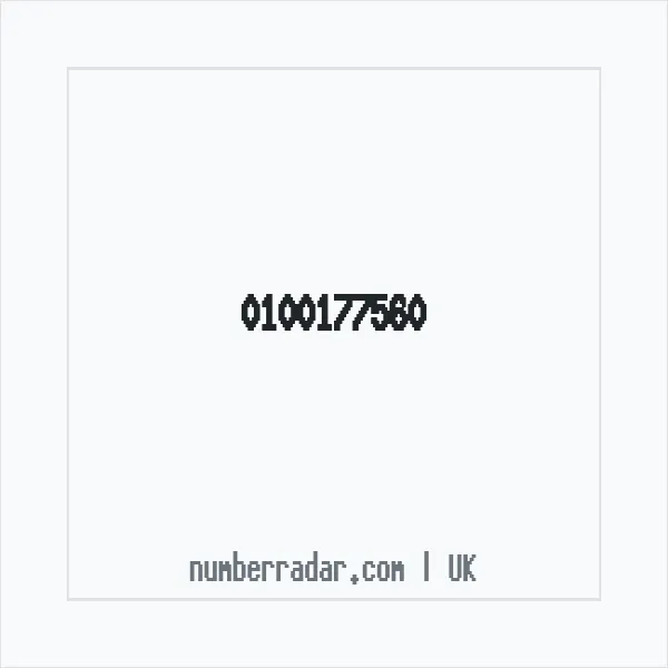 Reverse number check for +44 100177560 — who called me?