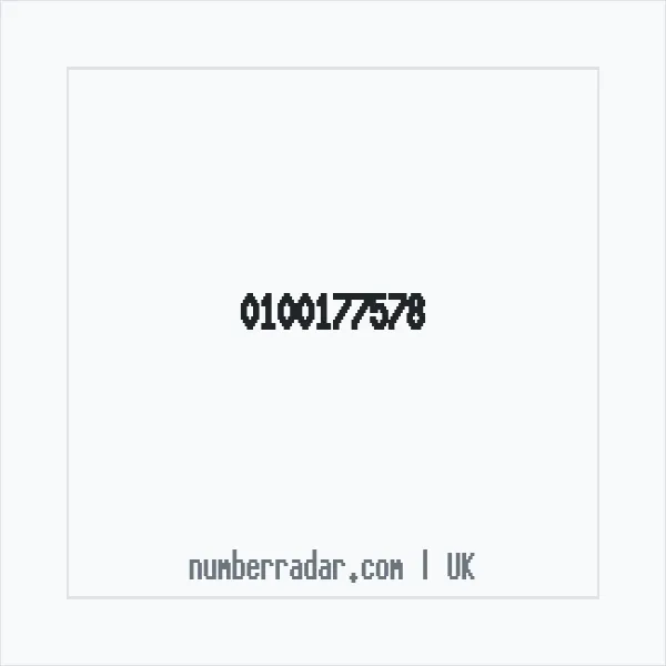 Reverse number check for +44 100177578 — who called me?