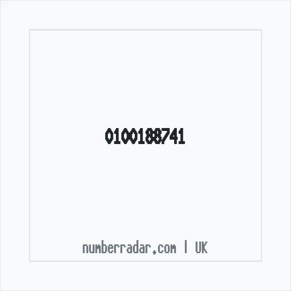 Reverse number check for +44 100188741 — who called me?