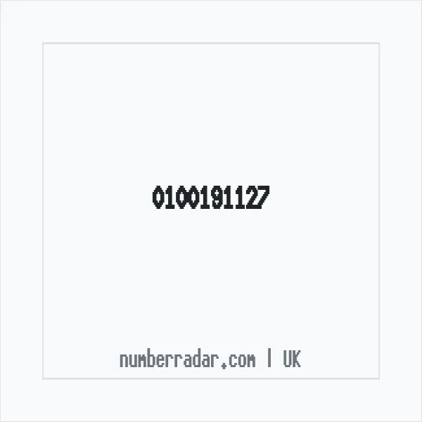 Reverse number check for +44 100191127 — who called me?