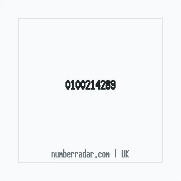 Reverse number check for +44 100214289 — who called me?