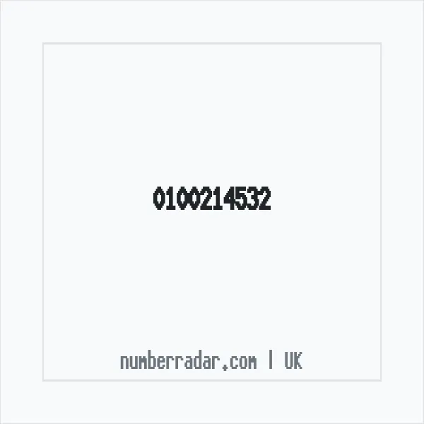 Reverse number check for +44 100214532 — who called me?