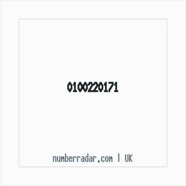 Reverse number check for +44 100220171 — who called me?