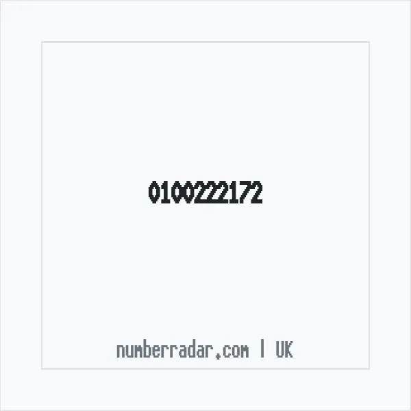 Reverse number check for +44 100222172 — who called me?