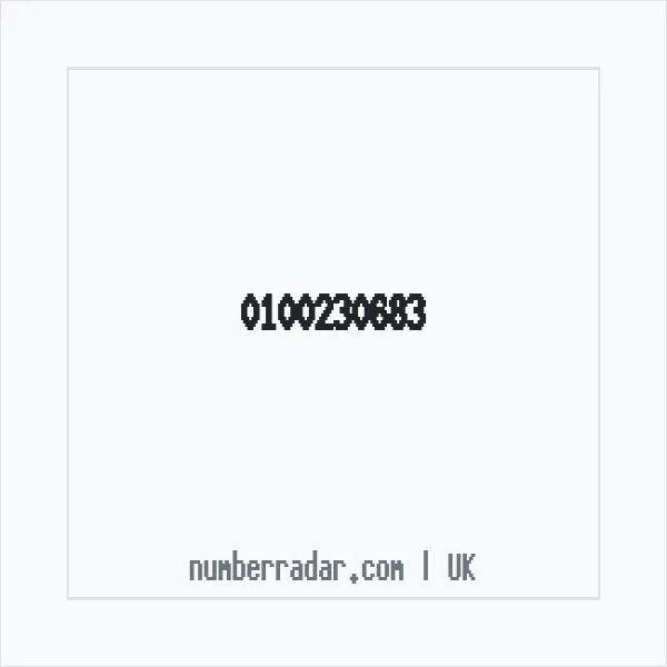 Reverse number check for +44 100230683 — who called me?
